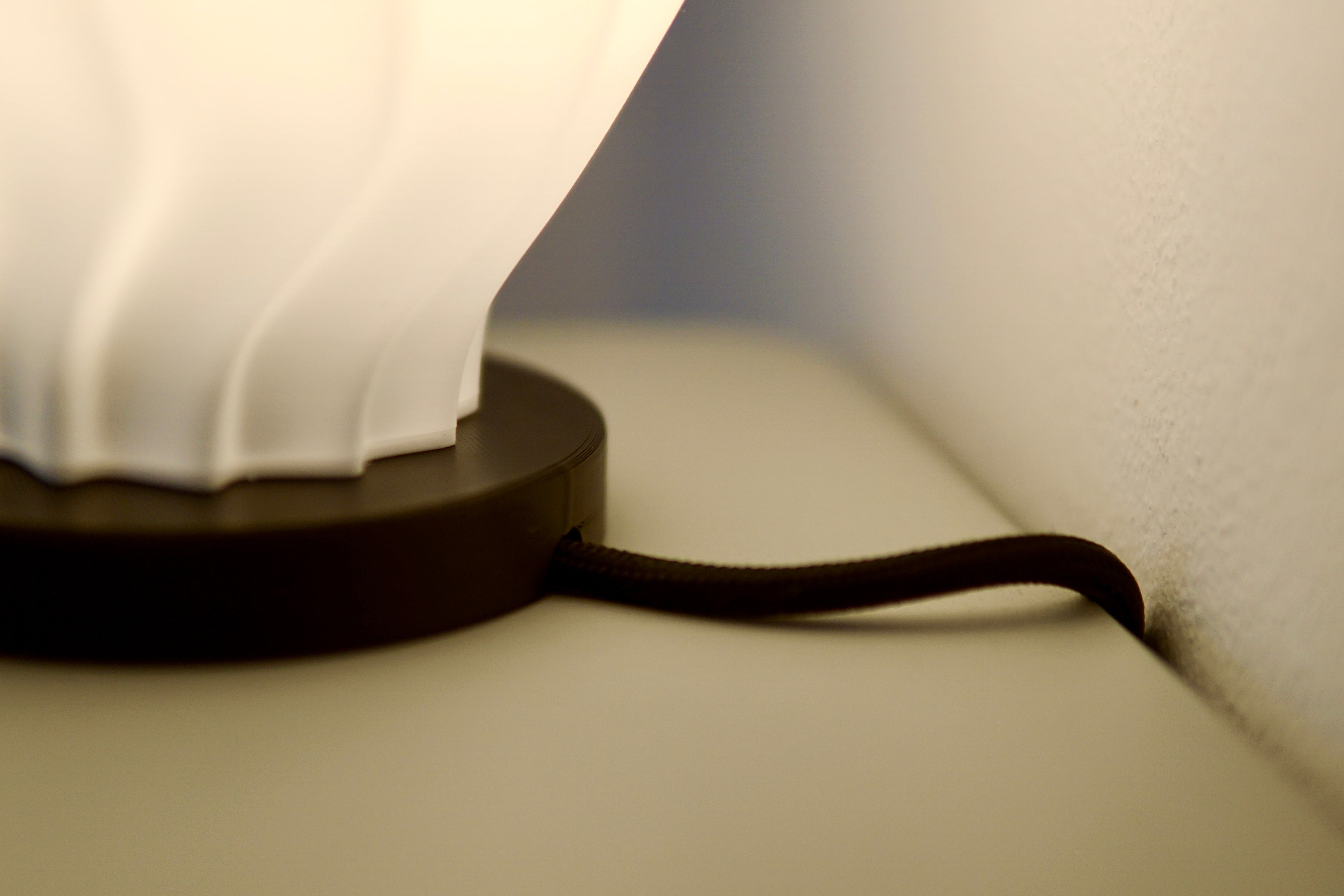 North Sea Wave S pure white - Bordlampe