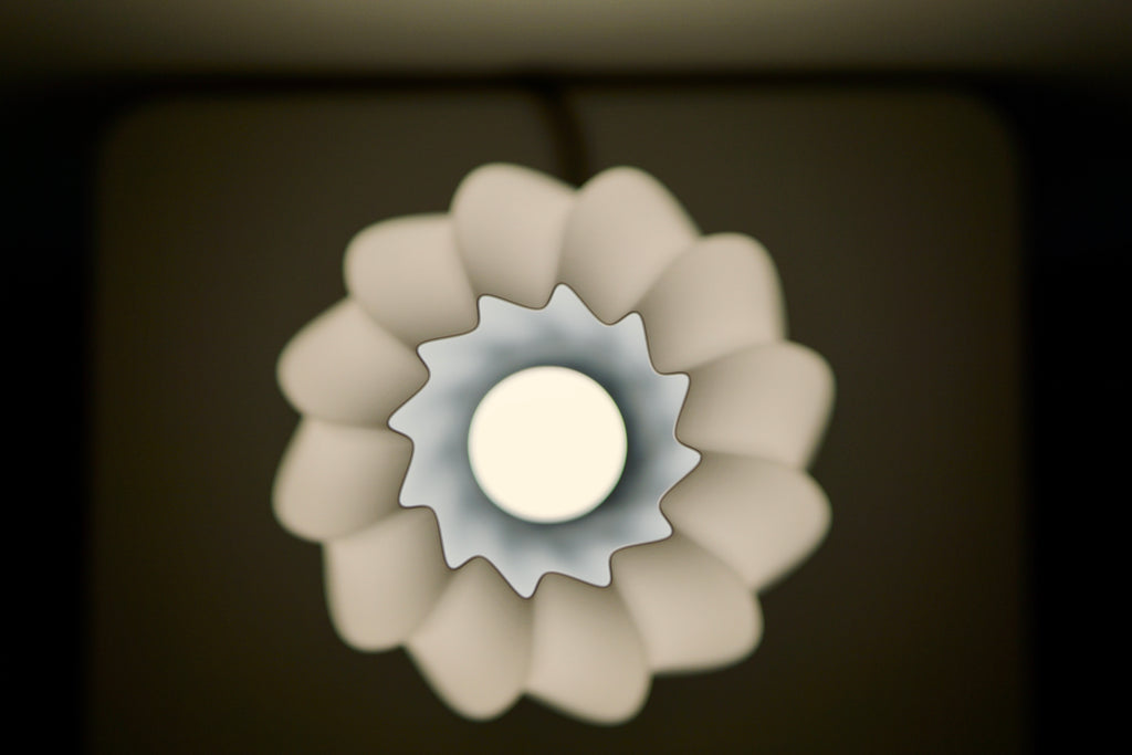 North Sea Wave S pure white - Bordlampe