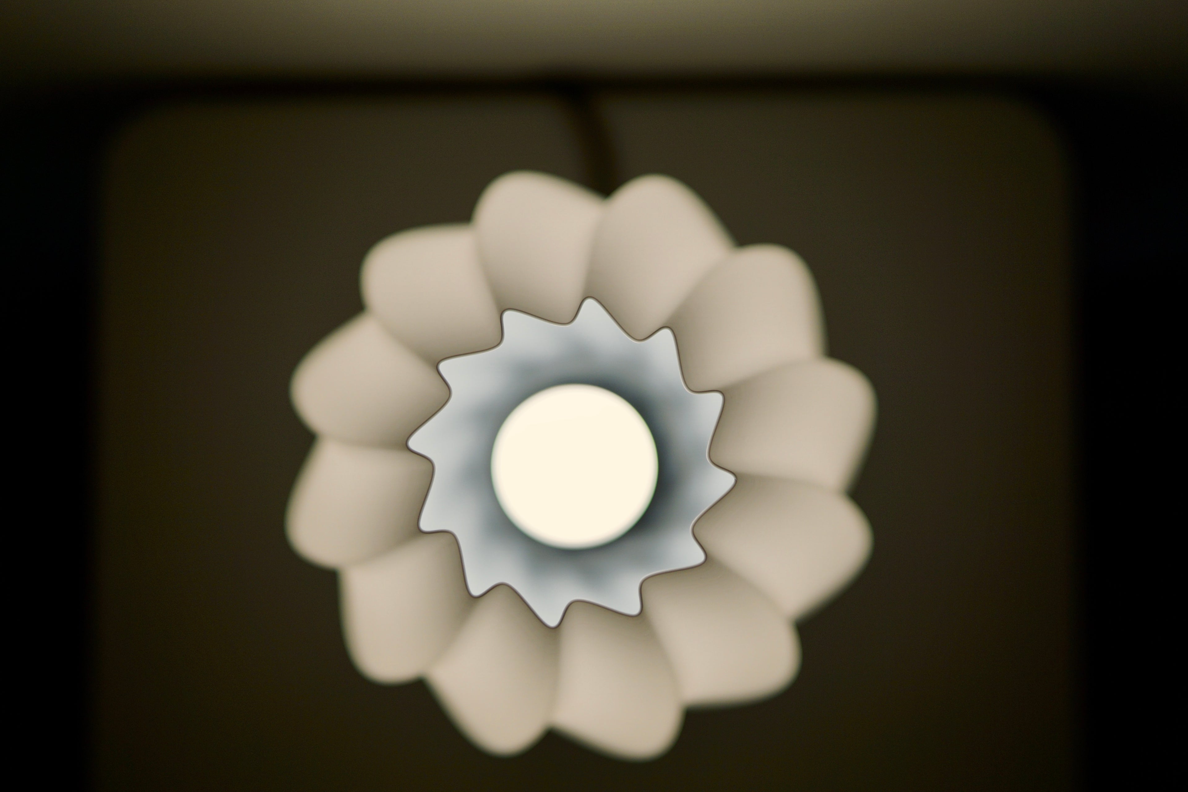 North Sea Wave S pure white - Bordlampe