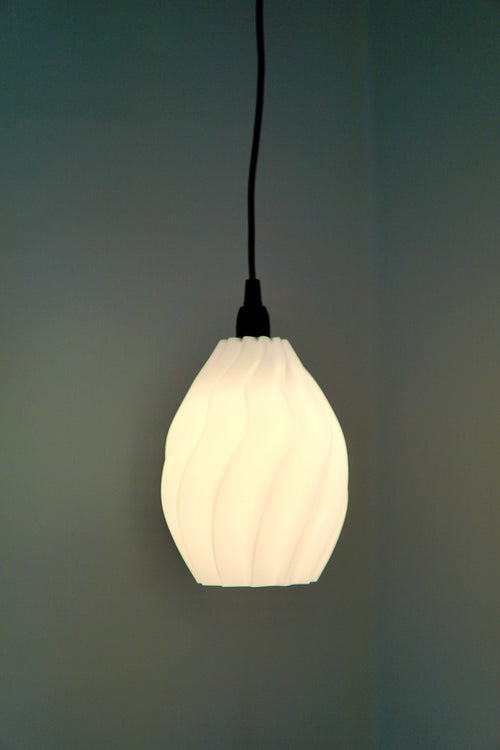 North Sea Wave Pendant Pure White Smooth - Pendel Lampe