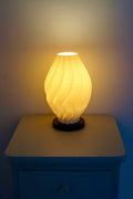 North Sea Wave S Off White Smooth - Bordlampe